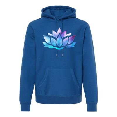 Lotus Flower Yoga Spiritual Dreamy Colorful Meaningful Gift Premium Hoodie