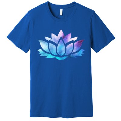 Lotus Flower Yoga Spiritual Dreamy Colorful Meaningful Gift Premium T-Shirt