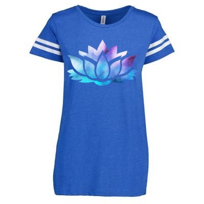 Lotus Flower Yoga Spiritual Dreamy Colorful Meaningful Gift Enza Ladies Jersey Football T-Shirt