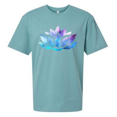 Lotus Flower Yoga Spiritual Dreamy Colorful Meaningful Gift Sueded Cloud Jersey T-Shirt