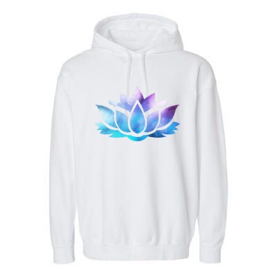 Lotus Flower Yoga Spiritual Dreamy Colorful Meaningful Gift Garment-Dyed Fleece Hoodie