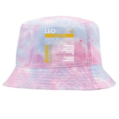 Leo Facts Zodiac Horoscope Funny Astrology Star Sign Tie-Dyed Bucket Hat