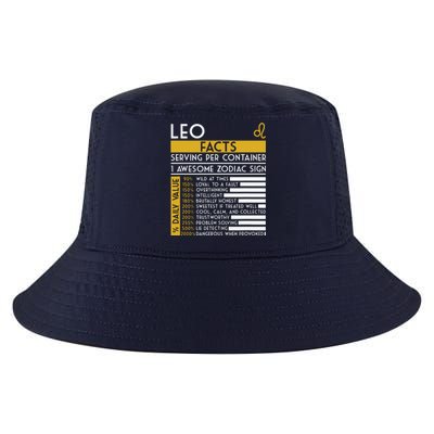 Leo Facts Zodiac Horoscope Funny Astrology Star Sign Cool Comfort Performance Bucket Hat