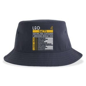 Leo Facts Zodiac Horoscope Funny Astrology Star Sign Sustainable Bucket Hat