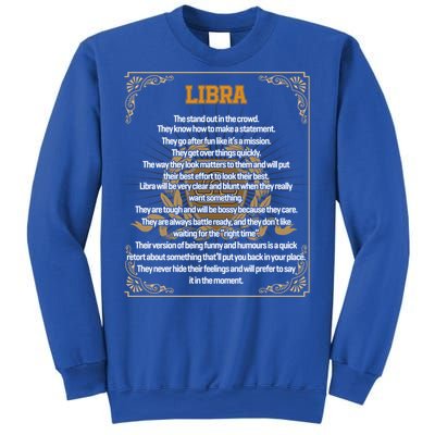 Libra Facts Zodiac Sign Awesome Horoscope Birthday Astrology Great Gift Sweatshirt