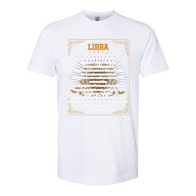 Libra Facts Zodiac Sign Awesome Horoscope Birthday Astrology Great Gift Softstyle CVC T-Shirt