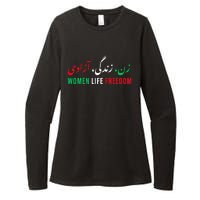  Life Freedom Zan Zendegi Azadi Farsi calligraphy Womens CVC Long Sleeve Shirt