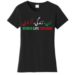  Life Freedom Zan Zendegi Azadi Farsi calligraphy Women's T-Shirt