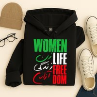  Life Freedom Zan Zendegi Azadi Farsi Support Iran Hoodie