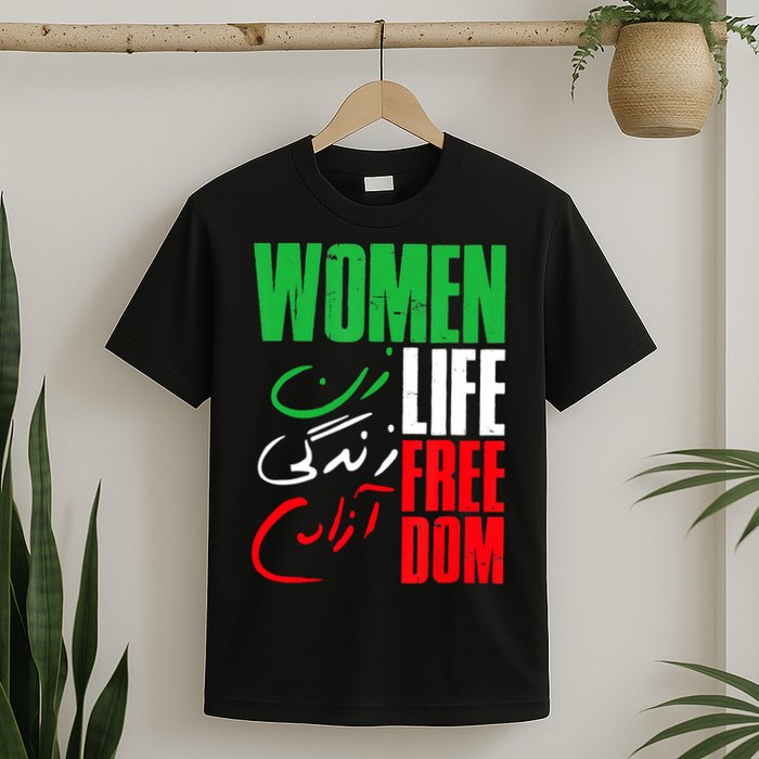  Life Freedom Zan Zendegi Azadi Farsi Support Iran T-Shirt