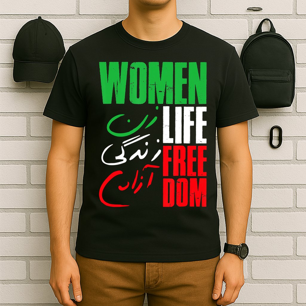  Life Freedom Zan Zendegi Azadi Farsi Support Iran T-Shirt
