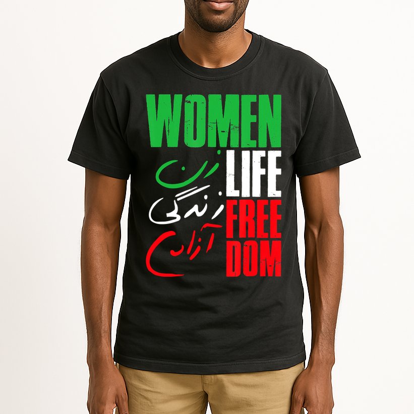  Life Freedom Zan Zendegi Azadi Farsi Support Iran Tall T-Shirt
