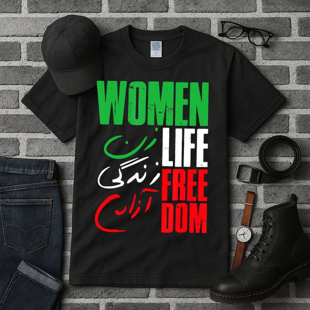  Life Freedom Zan Zendegi Azadi Farsi Support Iran Tall T-Shirt