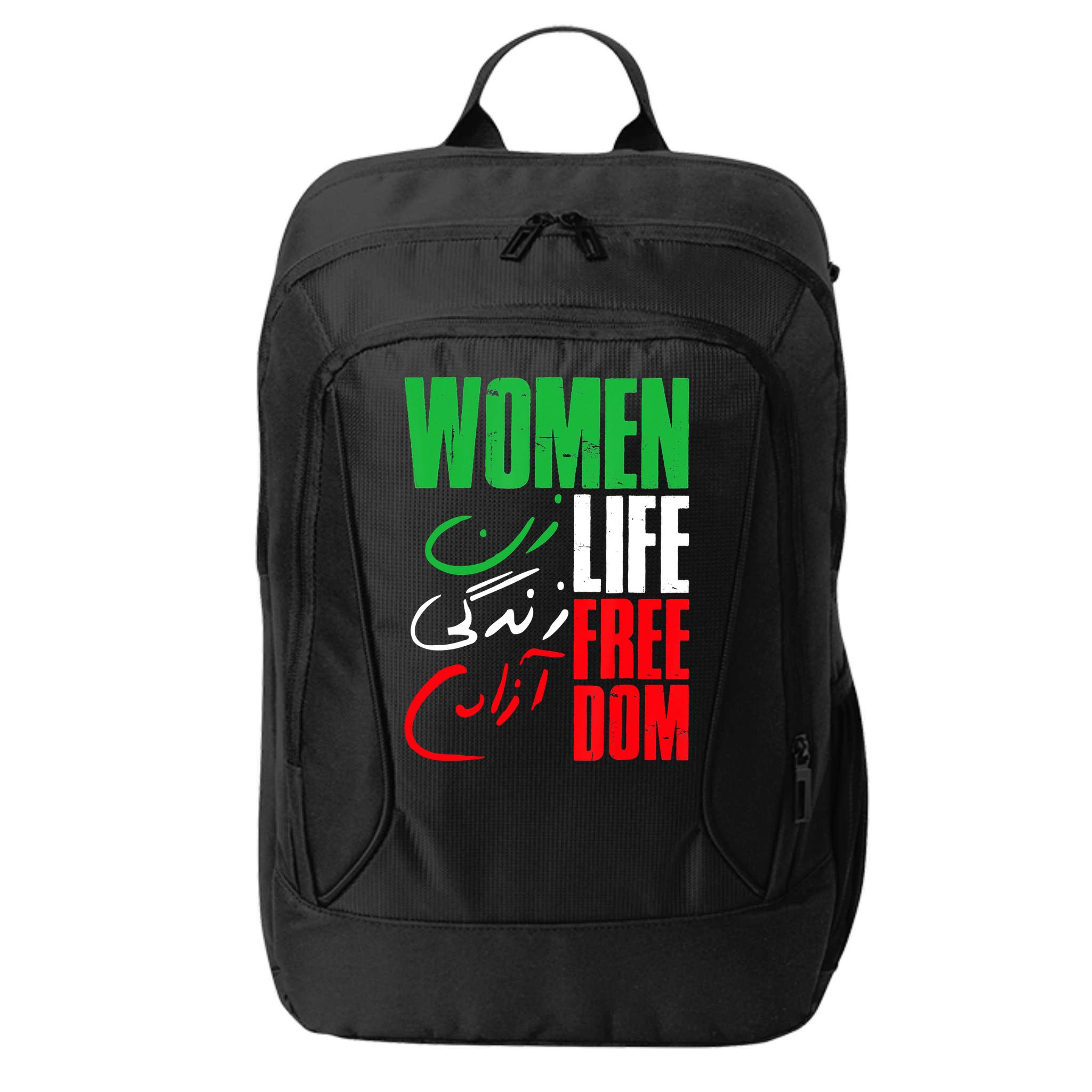  Life Freedom Zan Zendegi Azadi Farsi Support Iran City Backpack