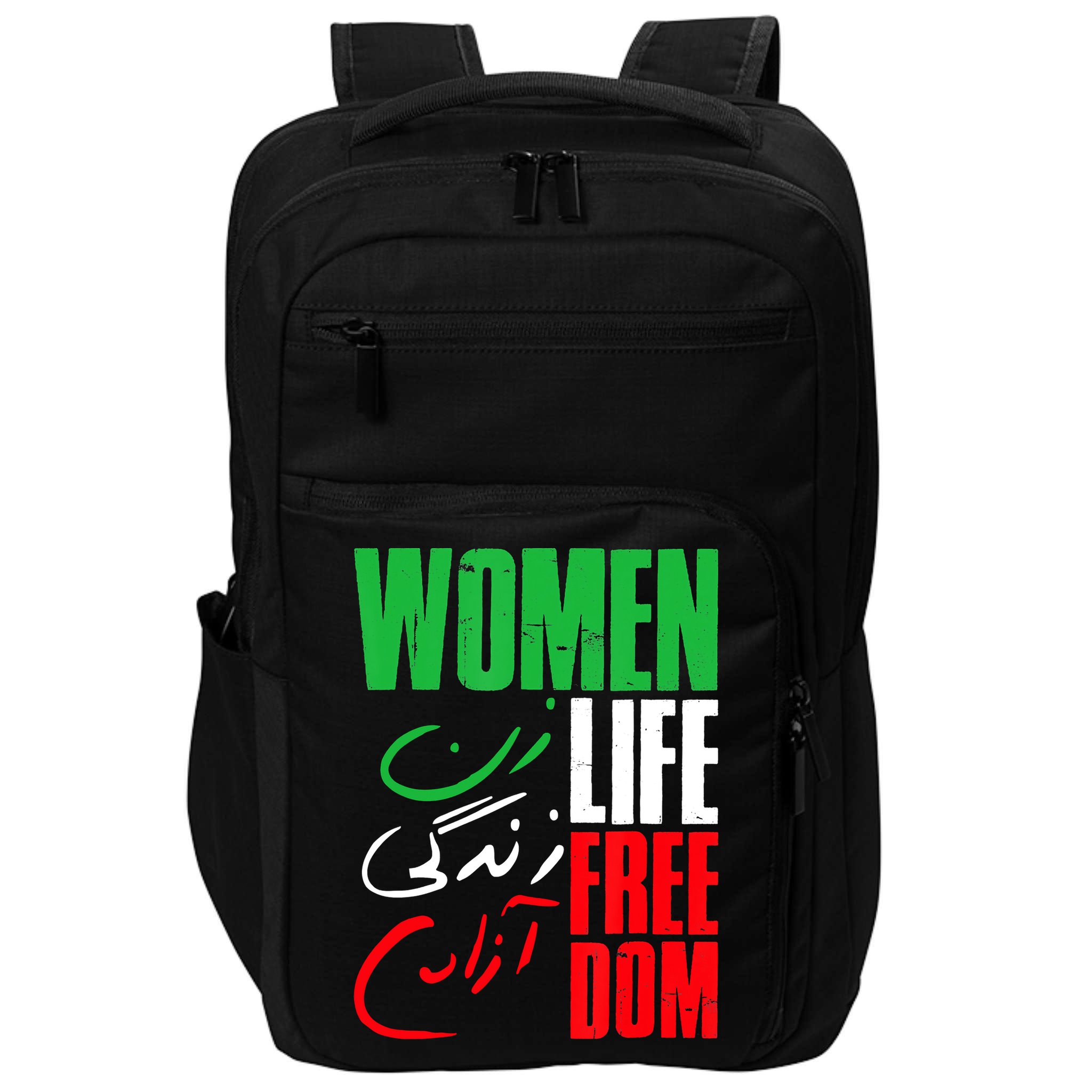  Life Freedom Zan Zendegi Azadi Farsi Support Iran Impact Tech Backpack