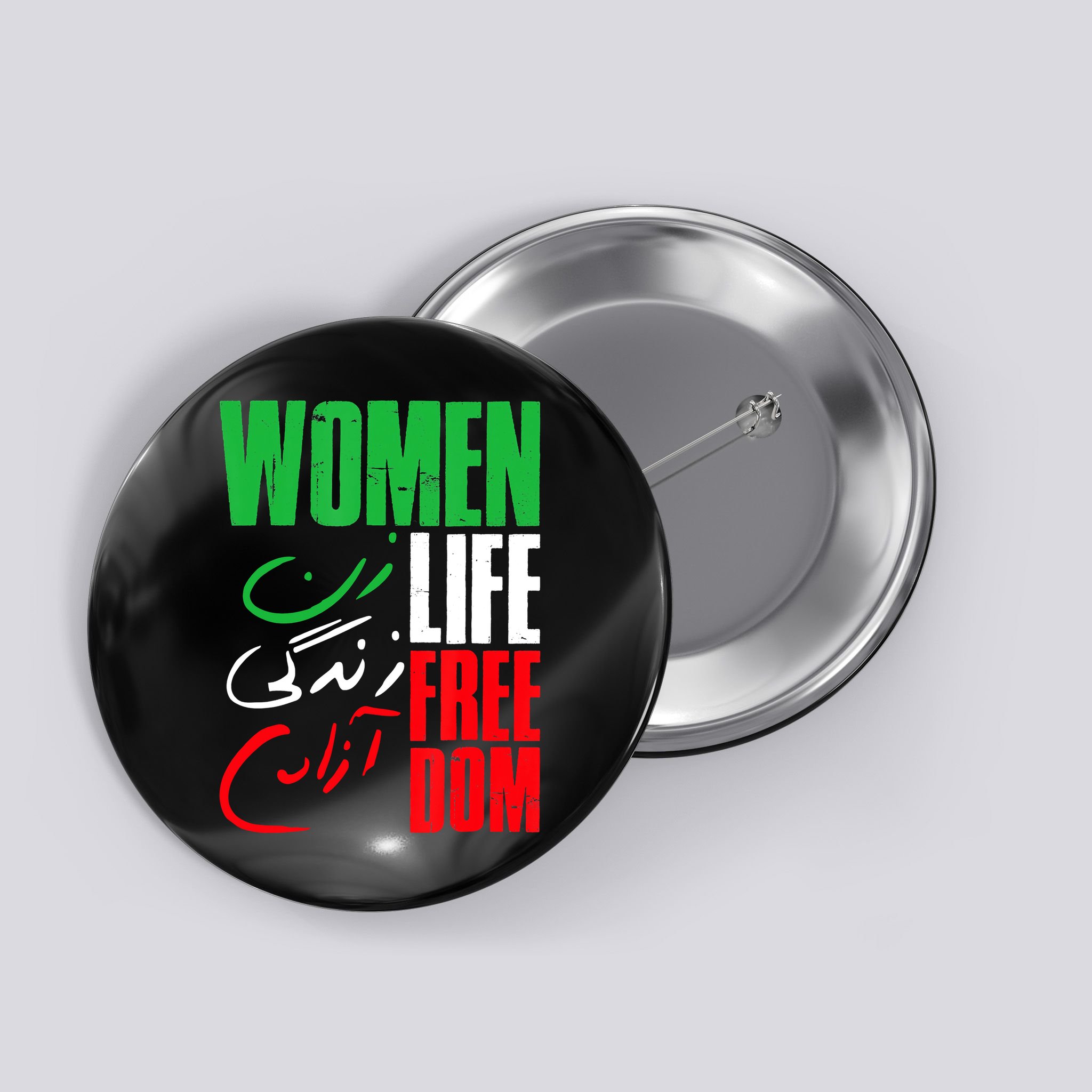  Life Freedom Zan Zendegi Azadi Farsi Support Iran Button