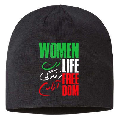  Life Freedom Zan Zendegi Azadi Farsi Support Iran Sustainable Beanie