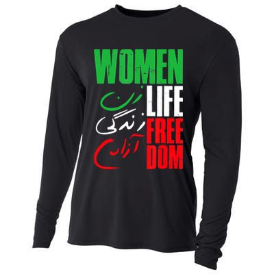  Life Freedom Zan Zendegi Azadi Farsi Support Iran Cooling Performance Long Sleeve Crew