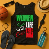  Life Freedom Zan Zendegi Azadi Farsi Support Iran Tank Top
