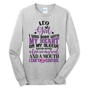 Leo Funny Zodiac Sign Graphic Gift Tall Long Sleeve T-Shirt