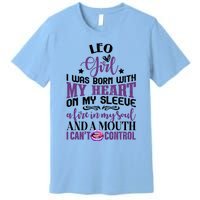 Leo Funny Zodiac Sign Graphic Gift Premium T-Shirt