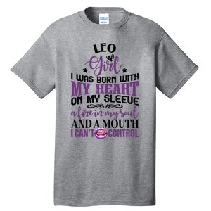 Leo Funny Zodiac Sign Graphic Gift Tall T-Shirt