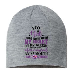 Leo Funny Zodiac Sign Graphic Gift Sustainable Beanie