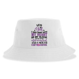 Leo Funny Zodiac Sign Graphic Gift Sustainable Bucket Hat