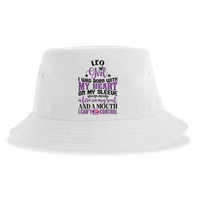 Leo Funny Zodiac Sign Graphic Gift Sustainable Bucket Hat