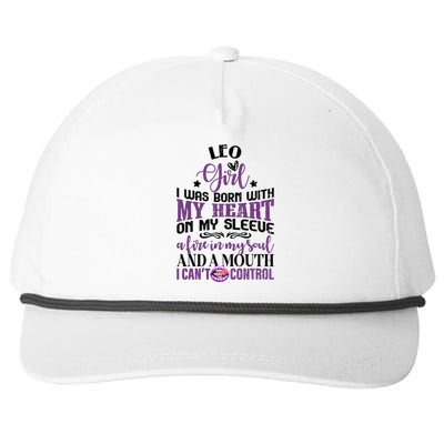 Leo Funny Zodiac Sign Graphic Gift Snapback Five-Panel Rope Hat