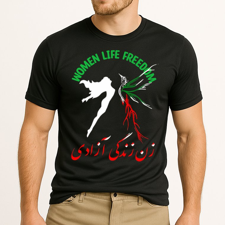 Life Freedom Zan Zendegi Azadi Iran Free Iranian Performance Shirt