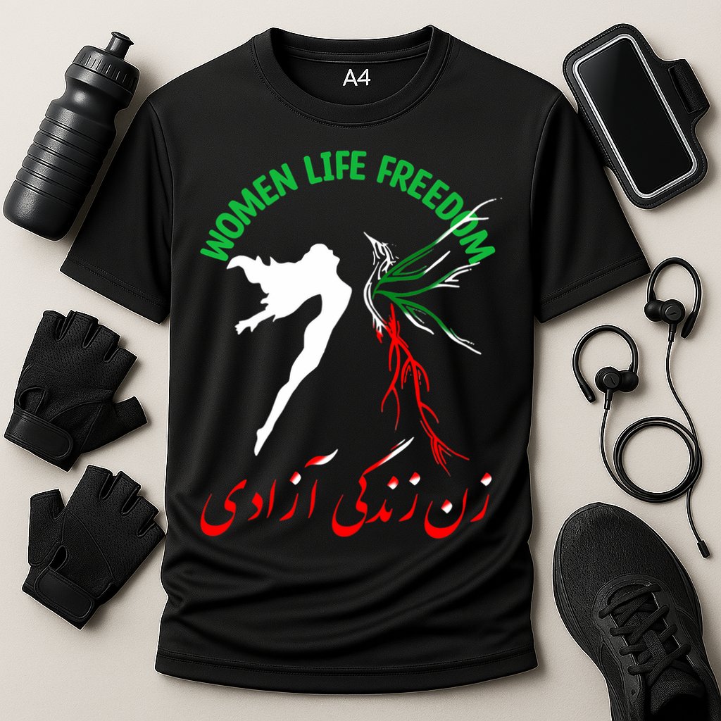 Life Freedom Zan Zendegi Azadi Iran Free Iranian Performance Shirt