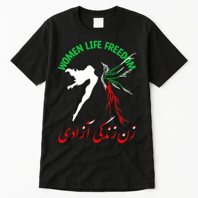 Life Freedom Zan Zendegi Azadi Iran Free Iranian Tall T-Shirt