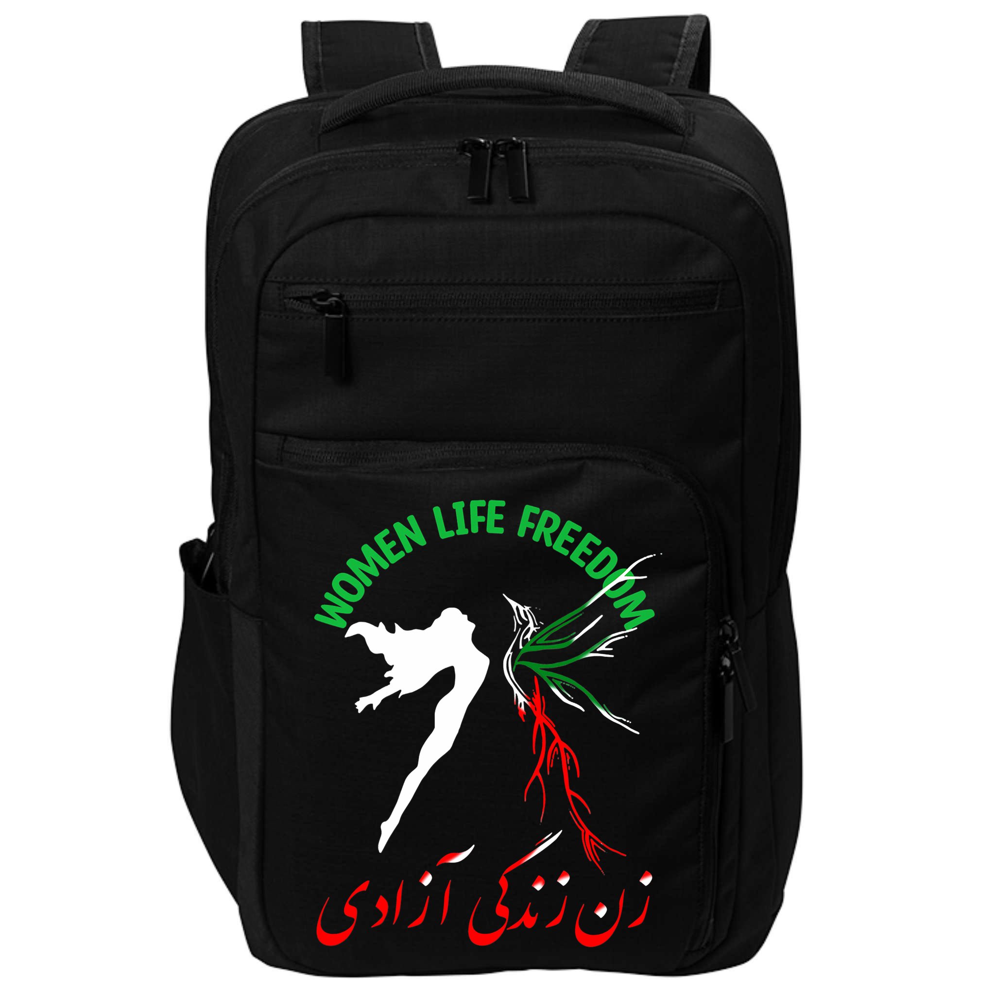 Life Freedom Zan Zendegi Azadi Iran Free Iranian Impact Tech Backpack