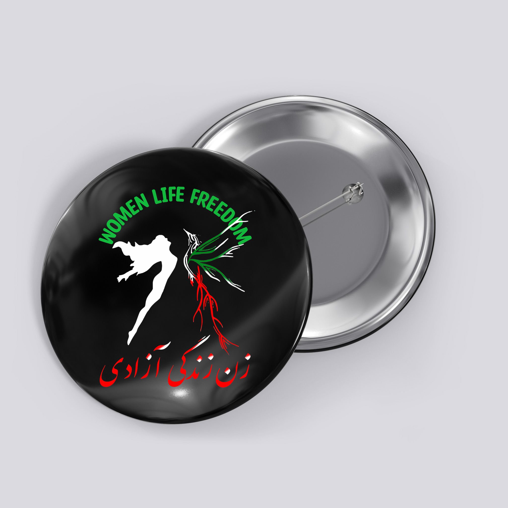 Life Freedom Zan Zendegi Azadi Iran Free Iranian Button