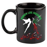 Life Freedom Zan Zendegi Azadi Iran Free Iranian 11oz C Handle Ceramic Mug