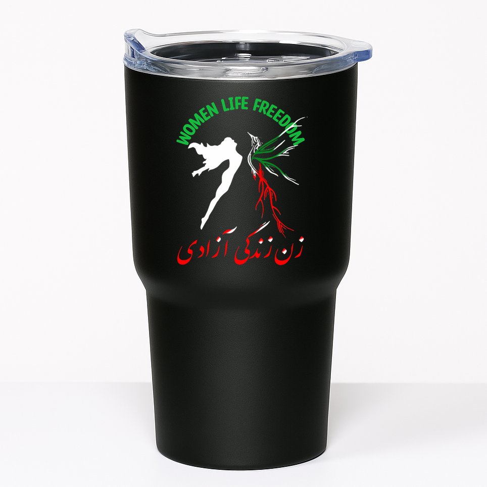 Life Freedom Zan Zendegi Azadi Iran Free Iranian Tumbler