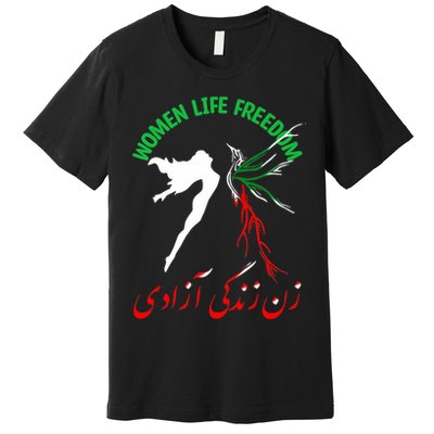 Life Freedom Zan Zendegi Azadi Iran Free Iranian Premium T-Shirt