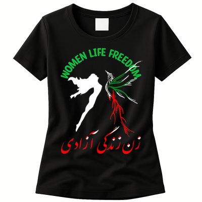 Life Freedom Zan Zendegi Azadi Iran Free Iranian Womens T-Shirt