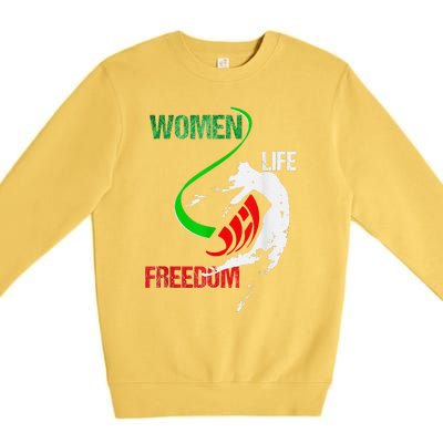 Life Freedom Zan Zendegi Azadi Iran Freedom Premium Crewneck Sweatshirt