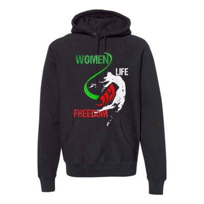 Life Freedom Zan Zendegi Azadi Iran Freedom Premium Hoodie