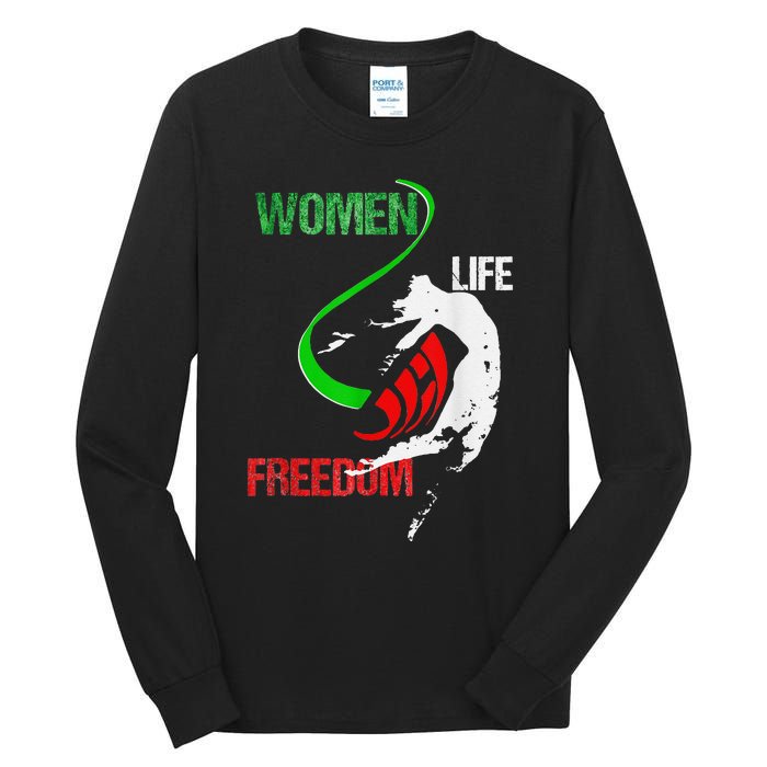 Life Freedom Zan Zendegi Azadi Iran Freedom Tall Long Sleeve T-Shirt