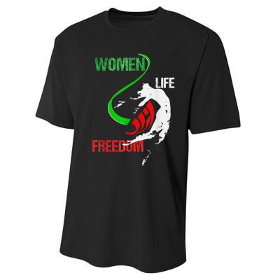 Life Freedom Zan Zendegi Azadi Iran Freedom Performance Sprint T-Shirt