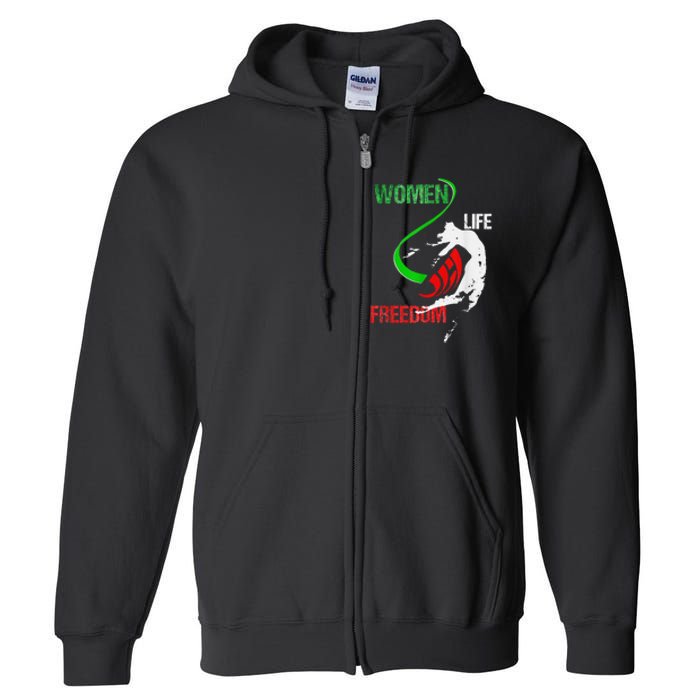 Life Freedom Zan Zendegi Azadi Iran Freedom Full Zip Hoodie