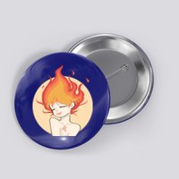 Leo Fire Zodiac Horoscope Astrology Cute Gift Button