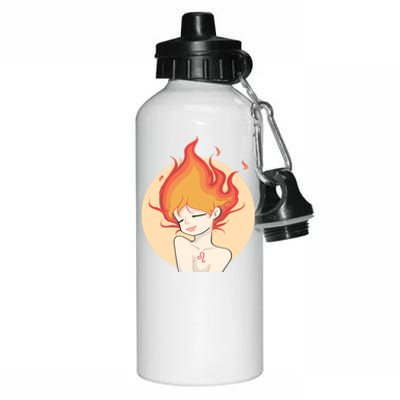 Leo Fire Zodiac Horoscope Astrology Cute Gift Aluminum Water Bottle