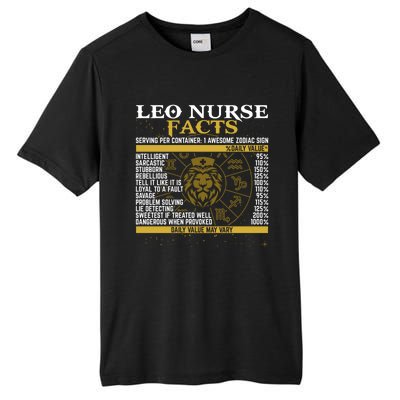 Leo Facts Zodiac Signs A Nutritional Facts For Nurses Gift Tall Fusion ChromaSoft Performance T-Shirt