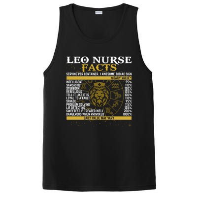 Leo Facts Zodiac Signs A Nutritional Facts For Nurses Gift PosiCharge Competitor Tank