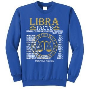 Libra Facts Zodiac Sign Funny Horoscope Funny Gift Sweatshirt