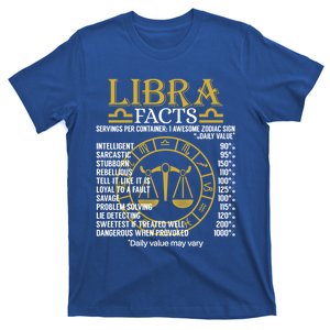 Libra Facts Zodiac Sign Funny Horoscope Funny Gift T-Shirt